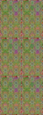 Küçük yeşil n nötr renkte oldukça eski bir besin torbası deseni, çiçekler. Millefleur 'lar. Tekstil, kumaş, kapaklar, duvar kağıtları, baskı, naylon, yapıştırma, örgü, dekupaj için çiçeksiz arkaplan