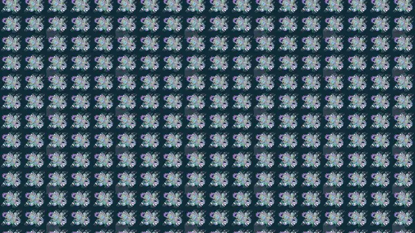 Mavi renkli bitkilerden oluşan parlak çiçekli çizim deseni.