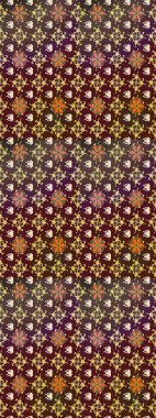 Kahverengi renkli çiçekler. Çiçek desenli eskiz, darbeler, sıçramalar, yaz çiçekleri. Raster illüstrasyonu.