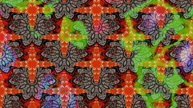 Kumaş, duvar kağıdı ve kağıt üzerine baskı yapmak için gelişen arka plan. Raster illüstrasyonu. Moda arka planında parlak buketler. Eski usul küçük çiçekli şirin bir eskiz deseni..