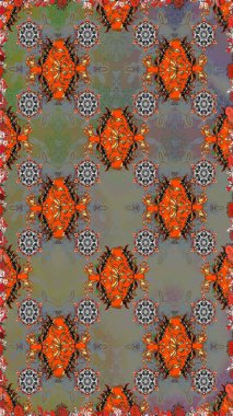 Küçük çiçekteki sevimli çiçek deseni. Raster illüstrasyonu. Modaya uygun kumaş deseni. Kusursuz Tony kumaş deseni.