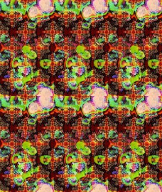 Kahverengi renkli çiçekler. Tropik çiçek desenleri. Raster illüstrasyonu.