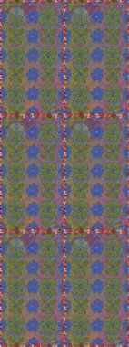 Suluboya tarzında gri ve kahverengi renkte çiçekler. Çiçek izi. Suluboya kusursuz desen.