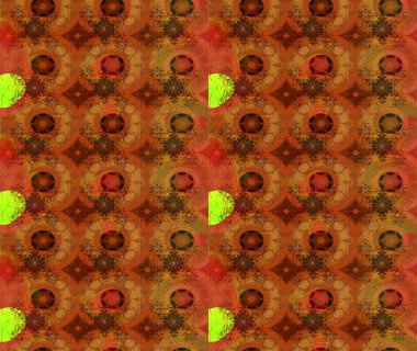 Raster illüstrasyonu. Patlayan çiçekler soyut olarak yerleştirilmiş. Raster deseni. Yumuşak, bahar çiçekleri kahverengi renklerde.