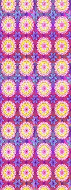 Pembe renkli çiçekler. Raster illüstrasyonundaki çiçek desenli çizim. Düz Çiçek Elementleri Tasarımı. Renkli Bahar Teması çizim şablonu.