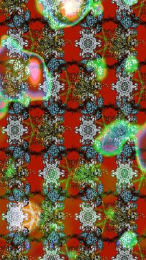 Raster illüstrasyonu. Nazikçe, rengarenk bahar çiçekleri. Yaprak ve çiçeklerin suluboya resimleri, renkler üzerine çizimler.