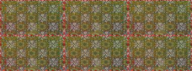 Pretty vintage feedsack pattern in small brown and green, flowers. Millefleurs. Floral sweet seamless background for textile, fabric, covers, wallpapers, print, wrap, scrapbooking, quilting, decoupage
