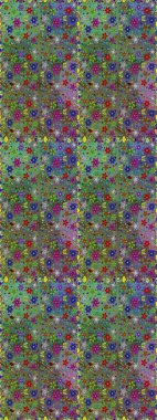 Raster. Zarif, parlak ve pürüzsüz yeşil ve gri çiçek desenli tasarım. Sabıka baskıları, bebek kıyafetleri, duvar kâğıtları, paket kutuları vb..