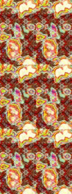 Tekstil, kumaş, kapaklar, duvar kağıtları, baskı, naylon, koleksiyon defteri, örgü, dekupaj için güzel bir eskiz. Küçük çiçeklerdeki oldukça eski bir besin torbası deseni.