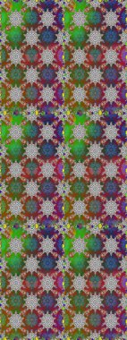 Raster illüstrasyonu. Küçük çiçekli kusursuz yay deseni. Suluboya tarzında gri ve kahverengi renkler üzerine.