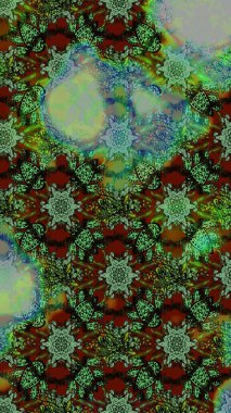 Düz Çiçek Elementleri Tasarımı. Renkli Yaz Temalı eskiz kalıbı. Modaya uygun kumaş deseni. Sevimli çiçek raster deseni.