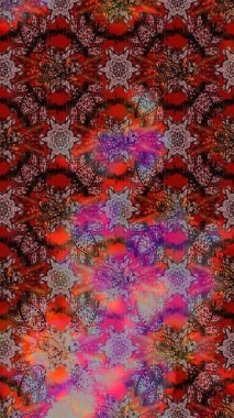 Sevimli çiçek raster deseni. Düz Çiçek Elementleri Tasarımı. Renkli Bahar Teması eskiz kalıbı. Renkli çiçekler.