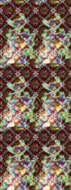 Düz Çiçek Elementleri Tasarımı. Renkli Yaz Temalı eskiz kalıbı. Gri ve kahverengi renkli çiçekler. Çiçekli retro deseni çiz.