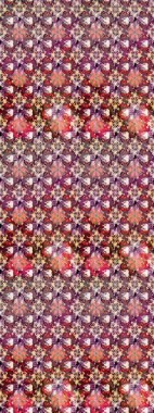 Raster suluboya çiçek deseni, narin çiçekler, kahverengi çiçekler, tebrik kartı şablonu. Güzel kumaş deseni.