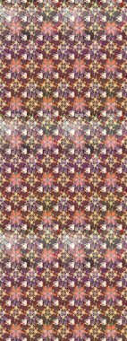 Motley illüstrasyonu. Küçük renkli çiçekler. Moda baskıları için zarif bir şablon. Küçük çiçekte güzel bir desen. Çiçekli bahar çiçekleri.