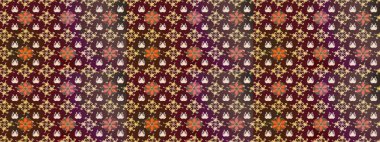 Raster Henna dövme stili. Tekstil, tebrik kartı, boyama kitabı, telefon kılıfı baskısı için kullanılabilir. Etnik Mandala süsü. Hint çiçekli desenli şal desenli..