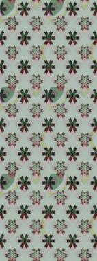 Raster illüstrasyonu. Gri renklerde bahar çiçekleri. Yaprak ve çiçeklerin suluboya resmi, gri renkte çizim deseni.