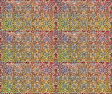 Kahverengi ve bej renkli çiçekler. Küçük çiçekte sevimli çiçek deseni var..