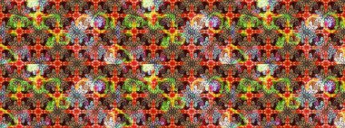 Robot resim. Moda baskıları için zarif bir şablon. Küçük renkli çiçekler. Çiçekli yaz çiçekleri. Küçük çiçekte güzel bir desen. Motley illüstrasyonu.