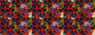 Raster illüstrasyonu. Küçük çiçekteki sevimli çiçek deseni. Siyah ve kahverengi renkte çiçekler.