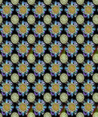 Çiçekli güzel suluboya desen. Raster illüstrasyonu. Siyah ve nötr renklerde.