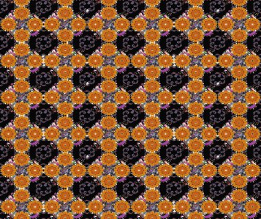 Siyah renkli çiçekler. Düz Çiçek Elementleri Tasarımı. Güzel çiçek deseni. Renkli Bahar Teması çizim şablonu.