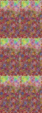 Renkli Bahar Temalı Kusursuz Arkaplan. Kahverengi ve nötr renklerde çiçekler. Sevimli çiçek raster deseni. Düz Çiçek Elementleri Tasarımı.