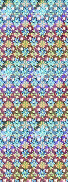 Mavi renklerde. Raster illüstrasyonu. Küçük çiçekteki sevimli çiçek deseni. Soyut çiçek çizim kalıbı arka planı. Raster deseni.