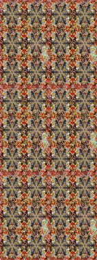 Kusursuz klasik raster altın desenli. Klasik klasik klasik arka plan. Geleneksel oryantasyon süsü. Kahverengi renklerde, altın elementlerle kusursuz desen.