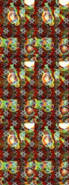 Kahverengi renkli çiçekler. Çiçekli karalama şeklinde Raster çiçek deseni. Nazik, narin çiçek arkaplanı.