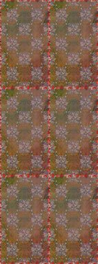 Modern, kahverengi ve bej renkli duvar kâğıdı resimli klasik çizgili, desenli desenli çiçekler, çiçekli süsler. Çiçekli el, pürüzsüz desen..