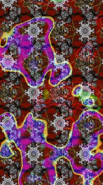 Çiçek desenli eskiz. Renkli çiçekler. Düz Çiçek Elementleri Tasarım Raster illüstrasyonu. Renkli Bahar Teması çizim şablonu.