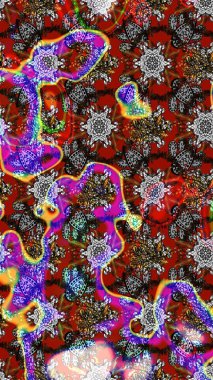 Kızılderili desenli desenli desenli şal deseni. Tekstil, tebrik kartı, boyama kitabı, telefon kılıfı baskısı için kullanılabilir. Raster Henna dövme stili. Etnik Mandala süsü.