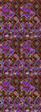 Modern stil dokusu. Çiçek desenli raster, gri ve kahverengi çizgi grafik deseni soyut raster arkaplan.