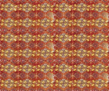 Nazik, narin çiçek arkaplanı. Kahverengi ve turuncu renkli çiçekler. Raster çiçek desenli ve çiçekli..