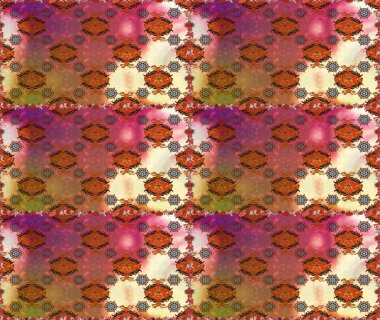 Kahverengi ve bej çiçekli bahar çiçekleri. Moda baskıları için zarif bir şablon. Küçük çiçekte güzel bir desen. Motley illüstrasyonu. Küçük renkli çiçekler..