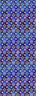 Süslü kumaş deseni. Renkli Bahar Teması eskiz kalıbı. Düz Çiçek Elementleri Tasarımı. Raster illüstrasyonunda çiçek deseni çizimi.