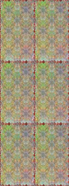 Çiçek ve yapraklı çiçek deseni. Raster illüstrasyonu. Küçük çiçekli şirin desen.