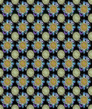 Kusursuz çiçek deseni duvar kâğıdı olarak kullanılabilir. Raster illüstrasyonu. Siyah ve nötr renkte çiçekler.