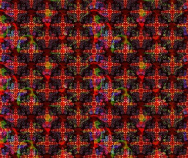 Kahverengi renkli çiçekler. Düz Çiçek Elementleri Tasarımı. Renkli Yaz Temalı eskiz kalıbı. Raster illüstrasyonunda çiçek deseni çizimi.