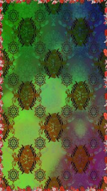 Raster güzel kumaş deseni. Soyut zerafet çiçek arka plan ile seamless modeli.