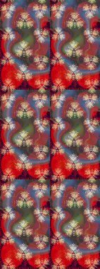 Suluboya çizim kalıbı. Çiçek izi. Suluboya tarzında kahverengi renkte çiçekler.