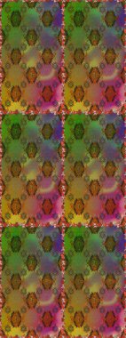 Flowers of the valley on brown and green colors. Raster seamless floral pattern.