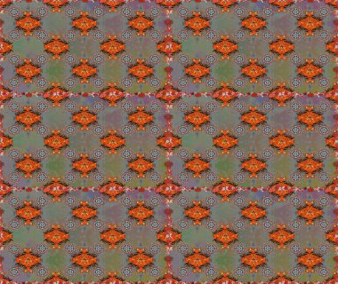 Sevimli çiçek raster deseni. Gri ve kahverengi renkli çiçekler. Düz Çiçek Elementleri Tasarımı. Renkli Yaz Temalı Kusursuz Arkaplan.