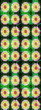 Çiçek kompozisyonu, el boyası, hassas şablon. Sevgililer günü ve tebrik kartı konsepti için şık bir davetiye. Üst manzara, yumuşak stil. Yeşil renkte manzaralı çiçek deseni.