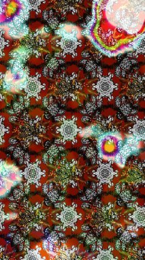 Gri ve kahverengi renkli çiçekler. Raster düz çiçek çizim deseni. Tasarım hediye paketi, tebrik kartları, posterler ve afiş tasarımı.