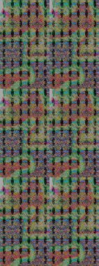 Düz Çiçek Elementleri Tasarımı. Raster illüstrasyonundaki çiçek desenli çizim. Renkli Bahar Teması eskiz kalıbı. Süslü kumaş deseni.