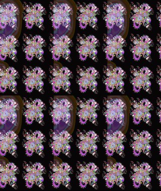 Çiçekli el çizimi çizimi deseni. Modern gelişim, siyah raster arka plan duvar kağıdı çizimi, klasik çizgiler, desenli çiçekler, çiçekli süsler..