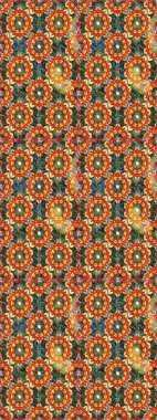 Barok tarzında kusursuz bir doğulu süsü. Raster geleneksel turuncu renklerde altın pürüzsüz desen.