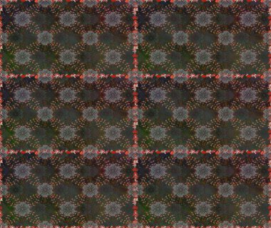 Raster illüstrasyonu. Renkli Bahar Temalı Kusursuz Arkaplan. Şirin çiçek elementleri. Düz Çiçek Elementleri Tasarımı. Kusursuz desenli. Moda desenli..